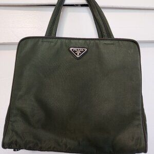 Vintage Prada Nylon Handle Zip Bag